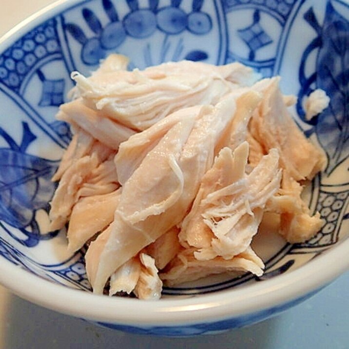 レンジで　蒸しささみ